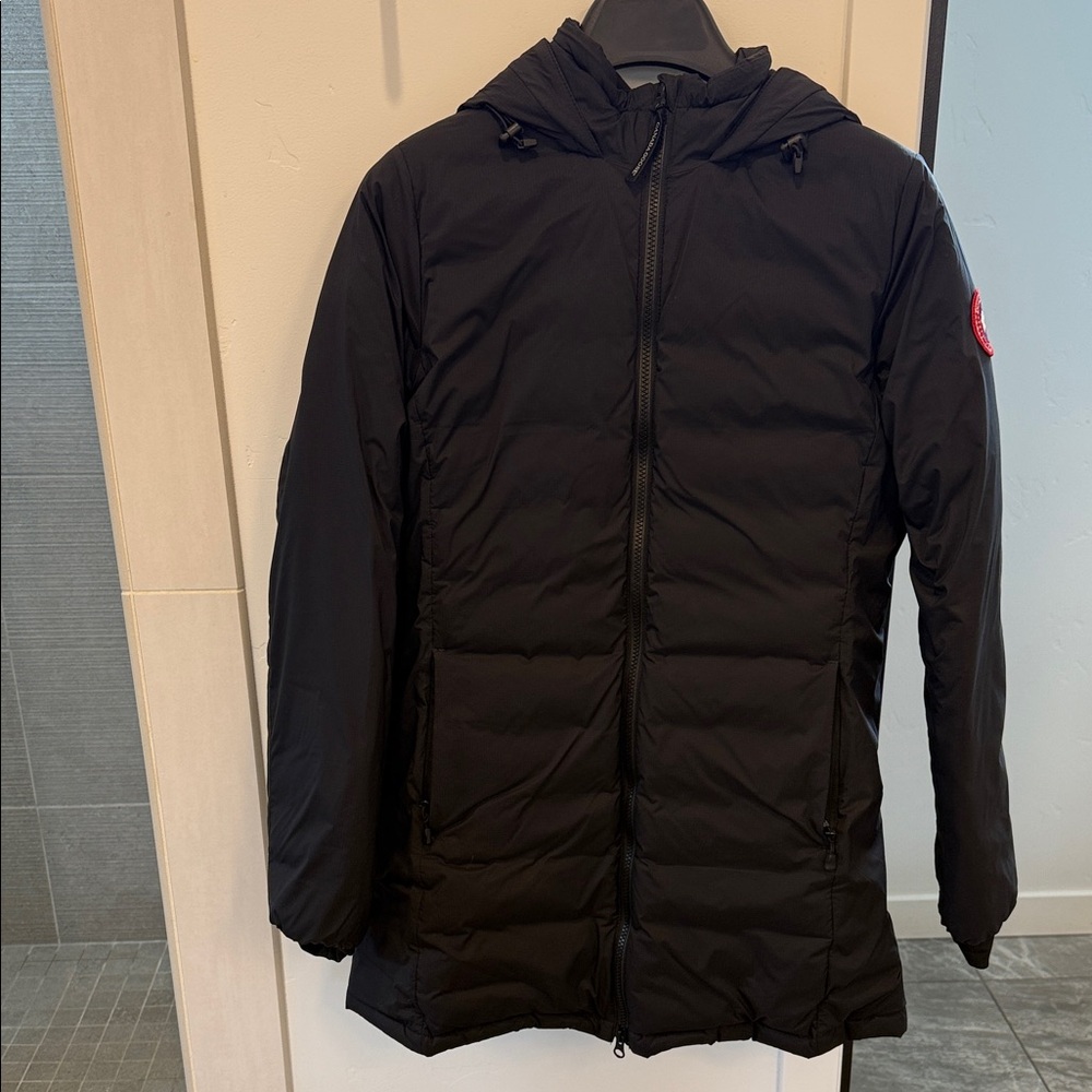 Canada Goose Black Hooded Puffer Jacket